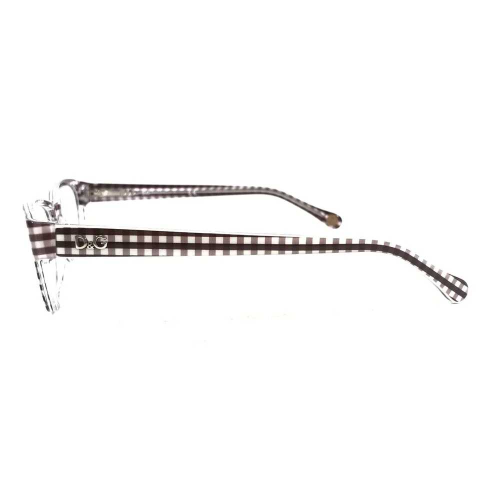 Dolce & Gabbana D&G1216 1882 Eyeglasses Frames Brown White Checkered 52-16-135